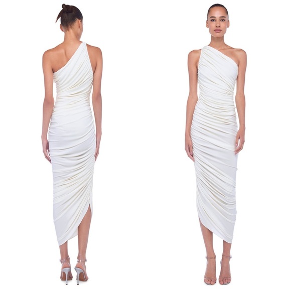 Norma Kamali x Revolve White Diana Gown NWT Size Large - Picture 2 of 13